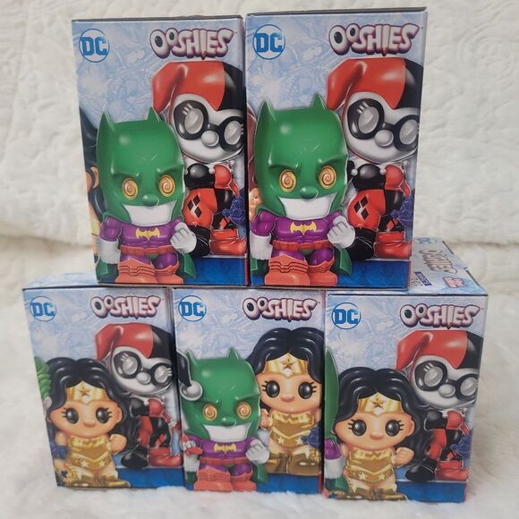 Ooshies DC Comics Complete Series 4 Set of 5 Vinyl Edition Figures New OOS - Picture 4 of 6
